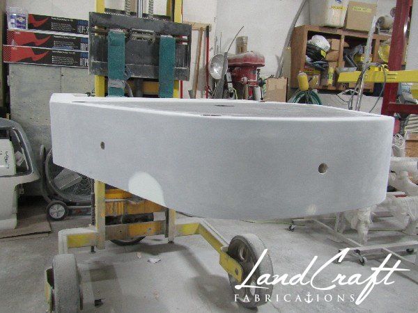 Spirit boat custom fabrication and composite reconstruction in process