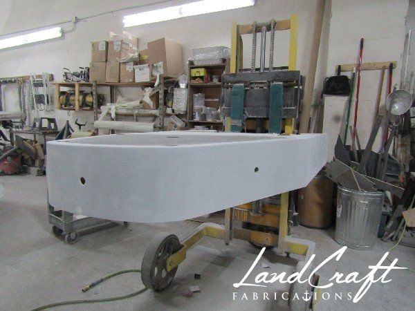 Spirit boat custom fabrication and composite reconstruction in process