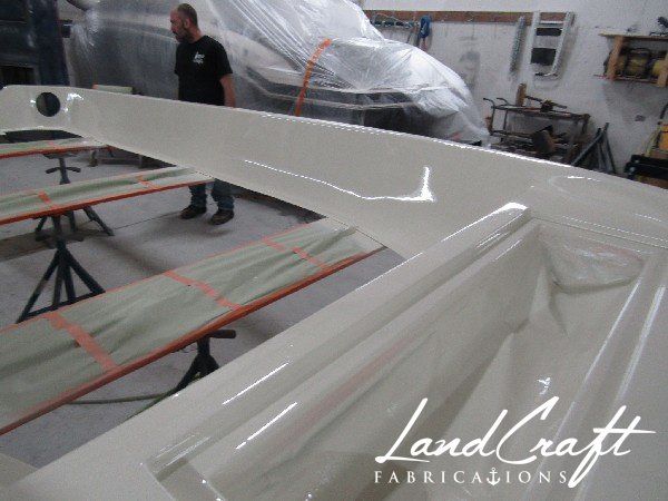 Spirit boat custom fabrication and composite reconstruction in process