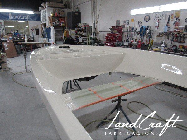 Spirit boat custom fabrication and composite reconstruction in process