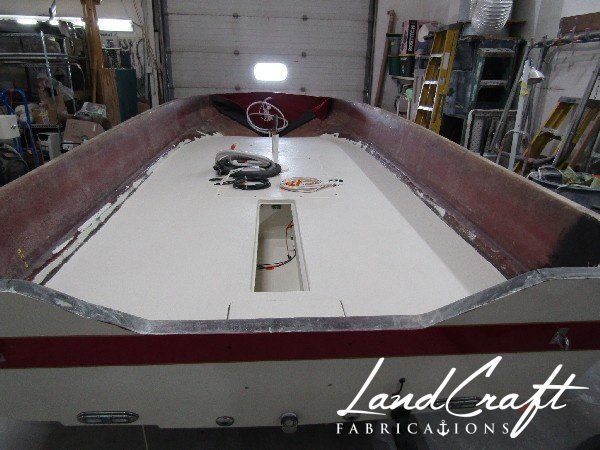 Spirit boat custom fabrication and composite reconstruction in process