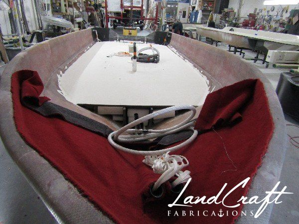 Spirit boat custom fabrication and composite reconstruction in process