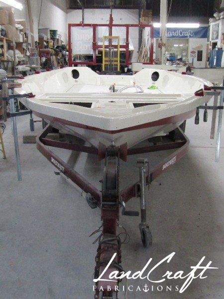 Spirit boat custom fabrication and composite reconstruction in process