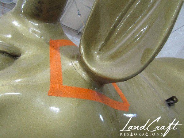 Top Cow statue fiberglass damage