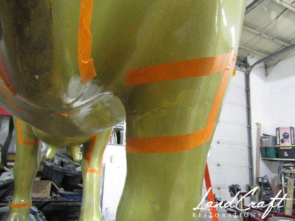 Top Cow statue fiberglass damage