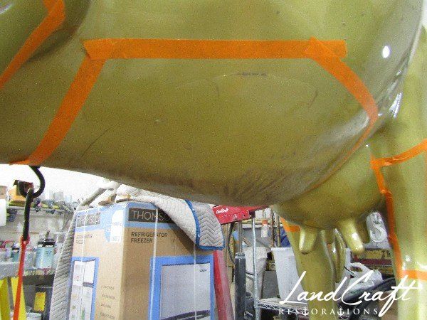 Top Cow statue fiberglass damage