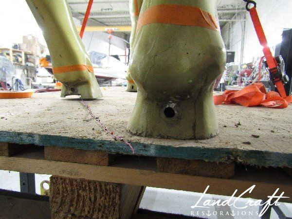 Top Cow statue fiberglass damage