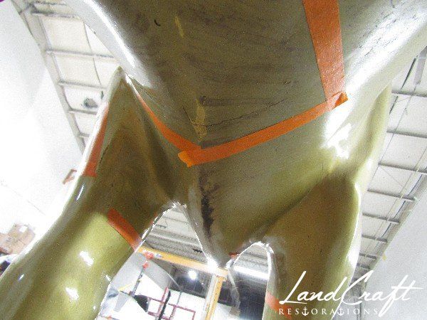 Top Cow art piece statue fiberglass structural damage