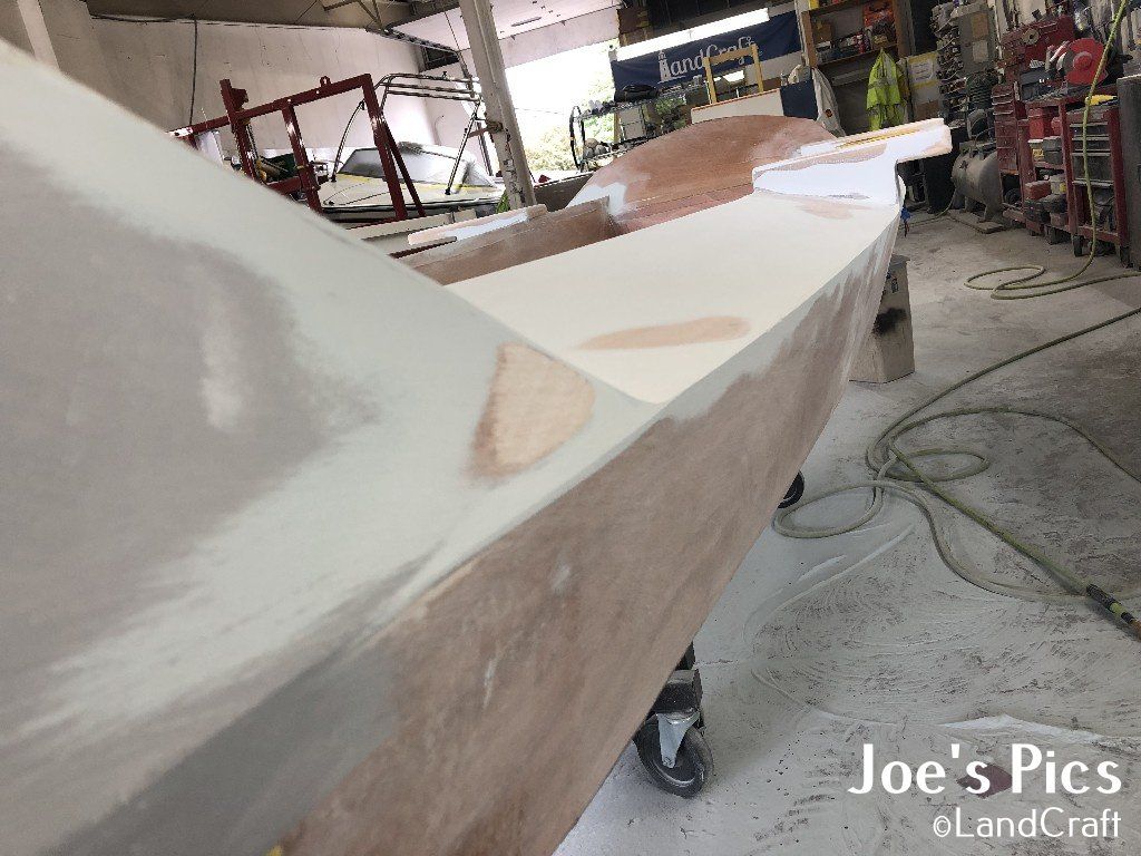 Shape work is being done by LandCraft on the Row4Kids boat