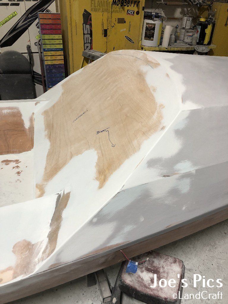 Shape work is being done by LandCraft on the Row4Kids boat