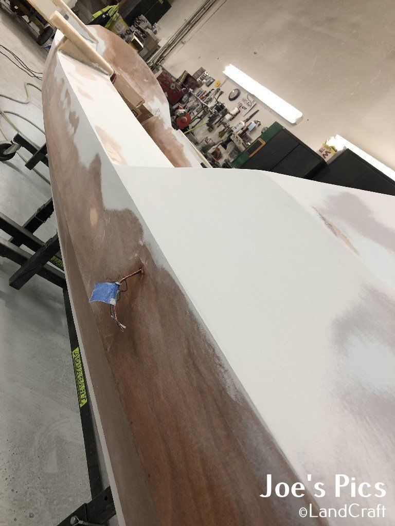 Shape work is being done by LandCraft on the Row4Kids boat