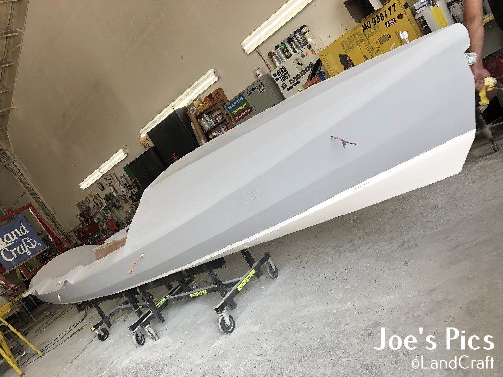 Row4Kids boat is in the refinishing stage at LandCraft