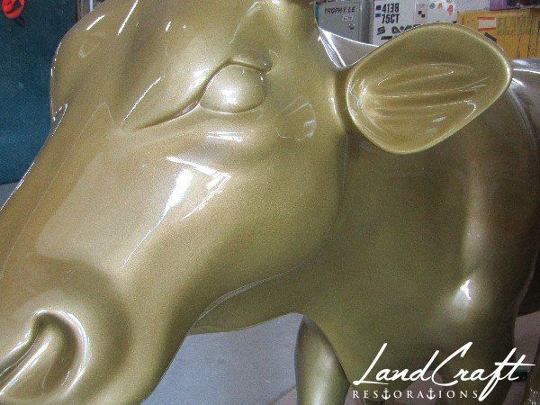 Top Cow art piece statue that has been fully restored structurally and refinished in custom color matched paint