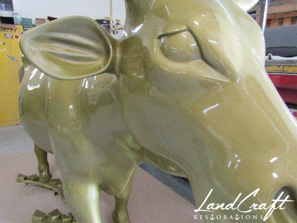 Top Cow art piece statue that has been fully restored structurally and refinished in custom color matched paint