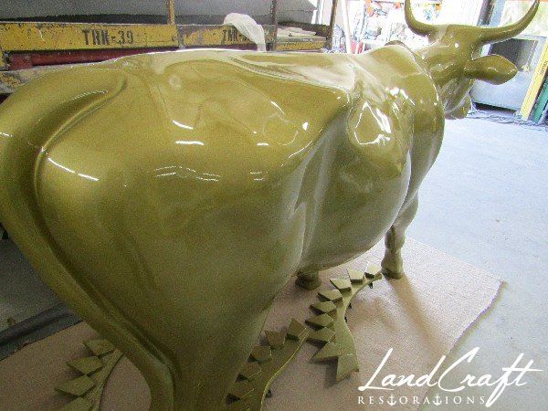 Top Cow art piece statue that has been fully restored structurally and refinished in custom color matched paint