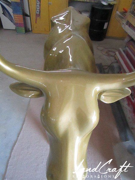Top Cow art piece statue that has been fully restored structurally and refinished in custom color matched paint