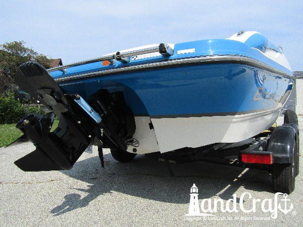 Structural fiberglass and gelcoat repairs completed on this Bryant boat