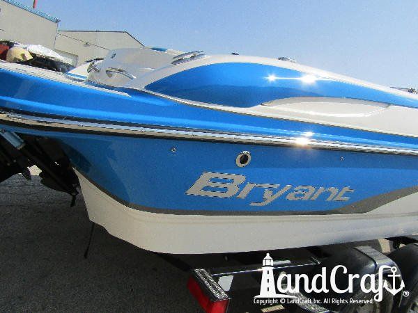 Structural fiberglass and gelcoat repairs completed on this Bryant boat