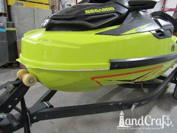 Sea Doo personal watercraft with hull damage