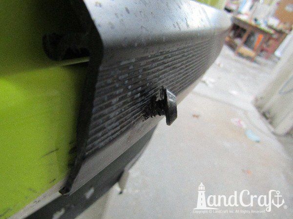 Sea Doo personal watercraft with rubrail damage