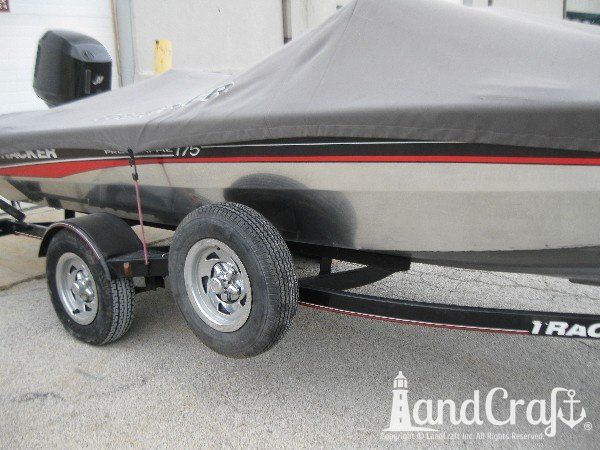 Picture of repaired aluminum Tracker boat