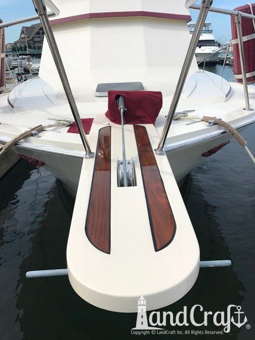 Anchor pulpit with gelcoat refinishing