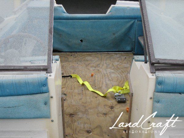 Rally boat before complete restoration