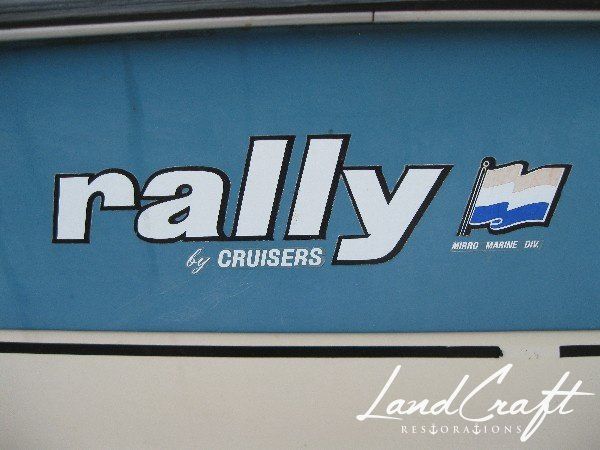 Rally boat before complete restoration