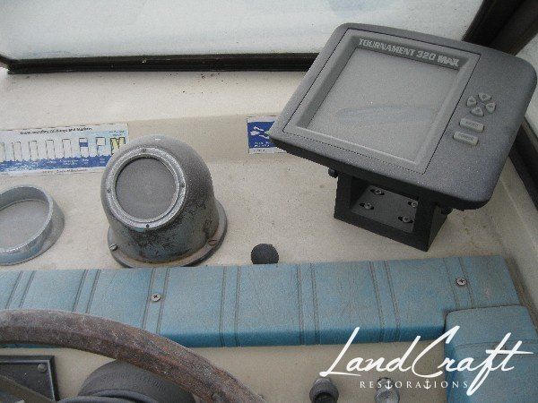 Rally boat before complete restoration