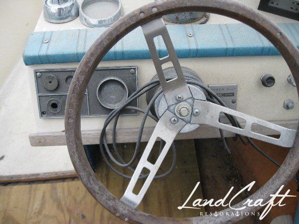 Rally boat before complete restoration