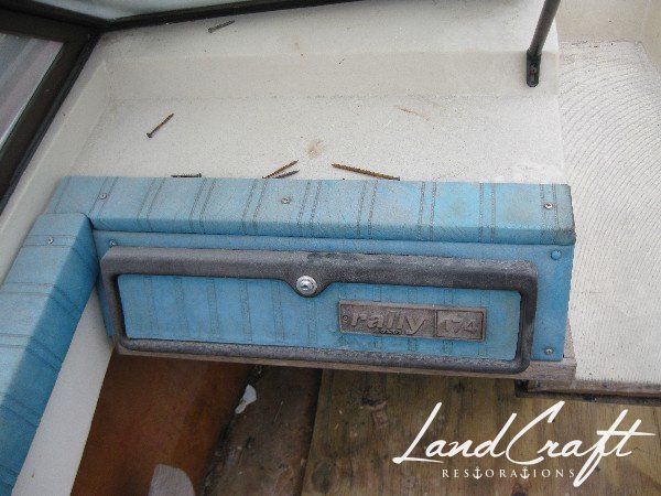 Rally boat before complete restoration