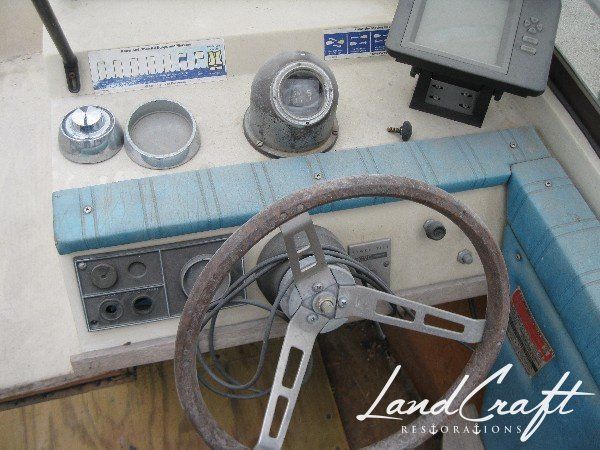 Rally boat before complete restoration