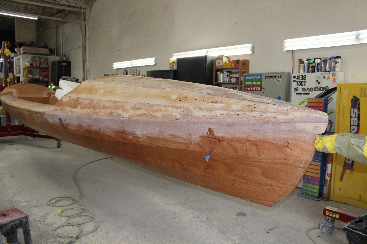 Row4Kids boat build in process