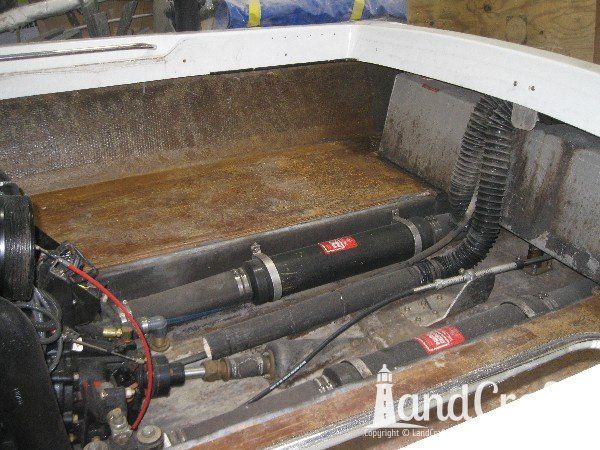 Sanger boat interior cleared and ready for restoration