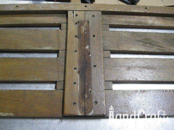 Sanger boat original teak swim platform