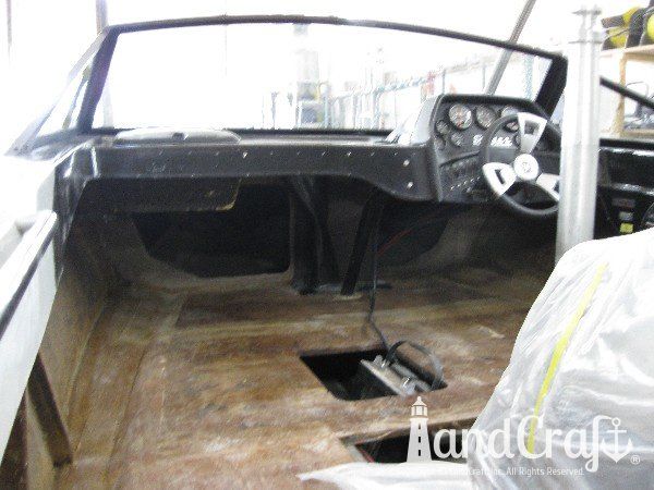 Sanger boat in restoration process