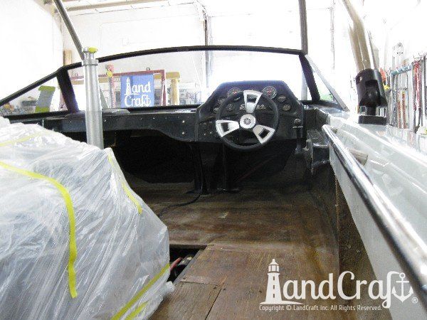Sanger boat in restoration process