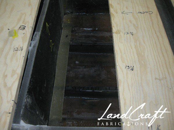 Spirit boat bottom hull structural interior reconstruction in process