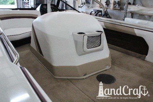 Sanger boat restoration complete with restored gelcoat and new upholstery