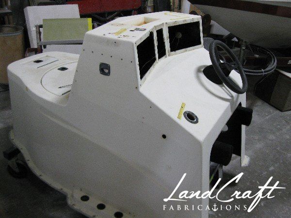 Spirit boat center console repair and custom fabrication in process