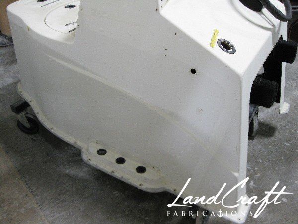 Spirit boat center console repair and custom fabrication in process