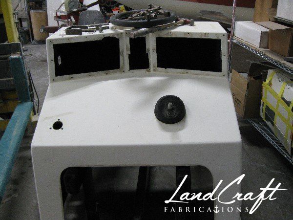 Spirit boat center console repair and custom fabrication in process