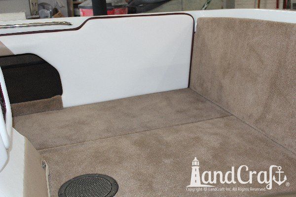 Sanger boat restoration complete with restored gelcoat and new upholstery