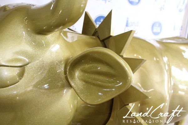 Top Cow art piece statue that has been fully restored structurally and refinished in custom color matched paint