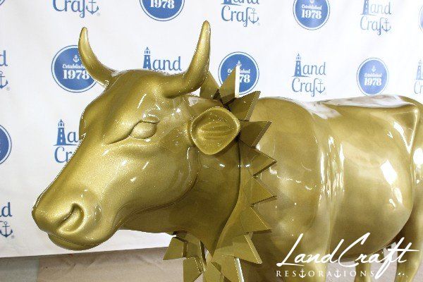 Top Cow art piece statue that has been fully restored structurally and refinished in custom color matched paint