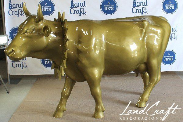 Top Cow art piece statue that has been fully restored structurally and refinished in custom color matched paint