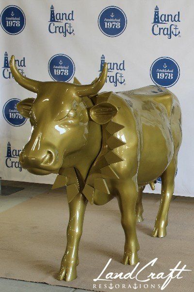 Top Cow art piece statue that has been fully restored structurally and refinished in custom color matched paint