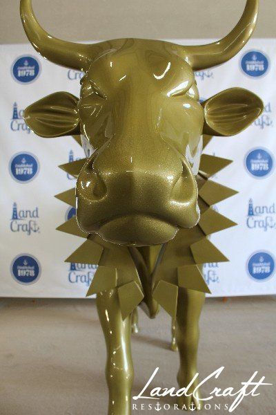 Top Cow art piece statue that has been fully restored structurally and refinished in custom color matched paint