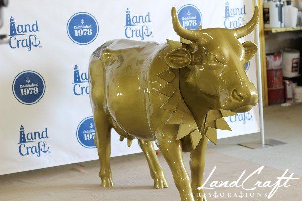 Top Cow art piece statue that has been fully restored structurally and refinished in custom color matched paint