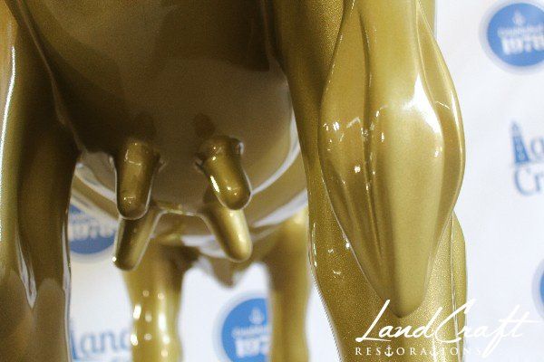 Top Cow art piece statue that has been fully restored structurally and refinished in custom color matched paint